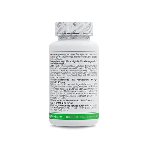Healthy&reg; Ashwagandha 10% Withanolide 60 caps 1050 фото