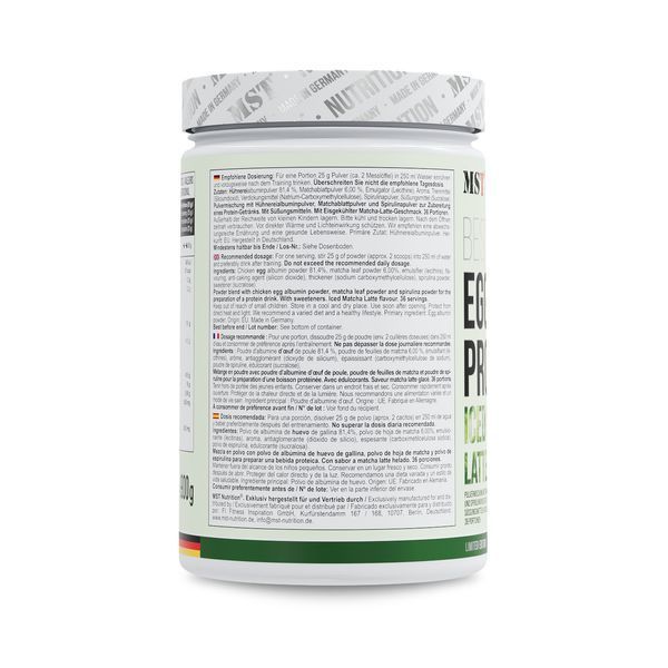 MST&reg; Best EGG Protein Iced Matcha-Latte | Без лактози | Яєчний протеїн Матча-Лате 39 порцій 900 грамів 2002 фото
