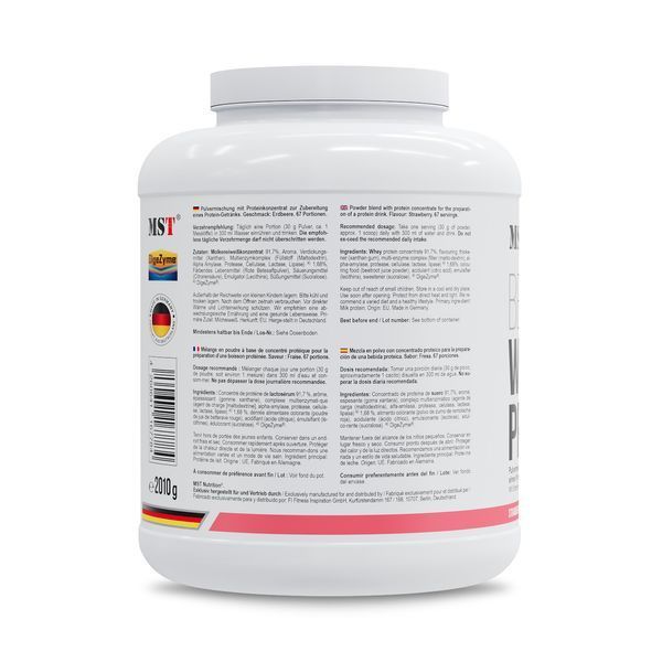 MST&reg; BEST Whey Protein + Enzyme Сироватковий протеїн + Ензими Полуниця 67 порцій 2010 грамів 2005 фото
