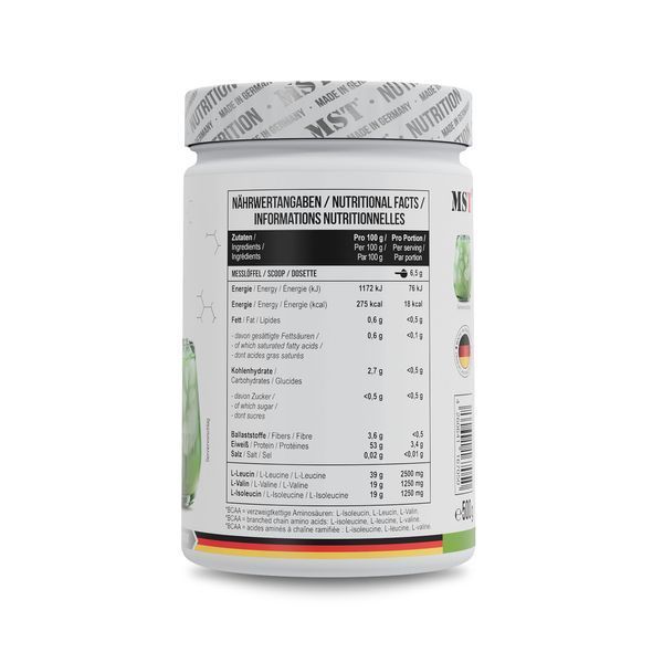 MST&reg; BCAA Zero Зелене яблуко без цукру 76 порцiй 500 грамів 1023 фото