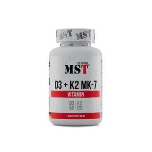 MST&reg; Vitamin D3+K2 MK-7 120 softgels