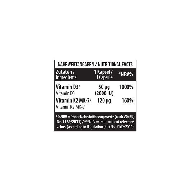 MST&reg; Vitamin D3+K2 MK-7 120 softgels 1029 фото